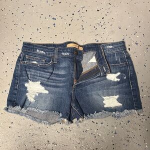 Joe's Jeans Blue Distressed Jean Shorts